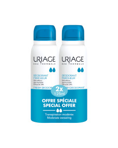 Uriage DEODORANT SPREJ 125 ml 1+1 GRATIS - prvi hipoalergeni deodorant formuliran s alum kamenom koji pruža dvostruku učinkovitost tijekom 24 H.