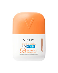 Vichy Capital Soleil UV AQUA tonirani hidratacijski fluid Medium nijansa SPF50 50 ml - hidratacijski, svjež, lagano tonirani fluid za lice s naprednom dnevnom UV zaštitom. Ovaj SPF je lagan, svjež i nevidljiv baš poput vode.