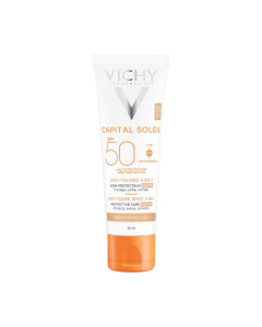 Vichy CAPITAL SOLEIL Obojena zaštitna krema protiv tamnih mrlja 3-u-1 SPF50+, 50 ml - Trenutačno ujednačuje ten i štiti od UVA, UVB zraka.