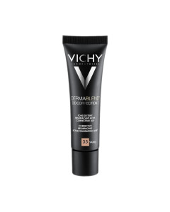 Vichy DERMABLEND 3D Korektivni puder za masnu kožu sklonu aknama s visokim stupnjem prekrivanja, 30 ml, 35 Sand