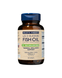 Wiley's Finest Wild Alaskan fish oil Easy Swallow minis 60 kapsula